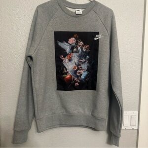 Nike‎ Sportswear Mens Crew Neck Sweater Grey AF-1 Masterpiece Size S